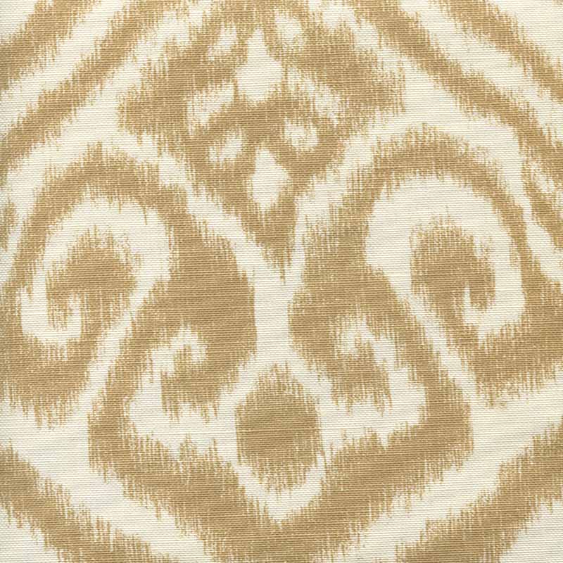 Quadrille Ishim Ikat Taupe Fabric 306570F-01