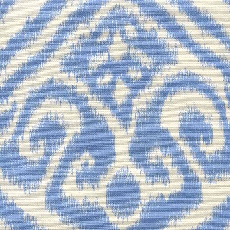 Quadrille Ishim Ikat French Blue Fabric 306570F-02