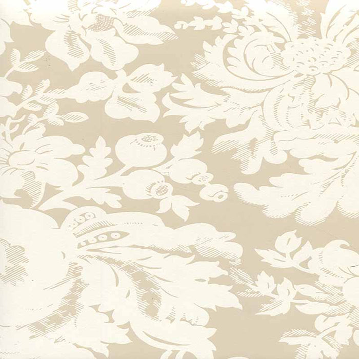 Quadrille Des Gardes Reverse Pumice Wallpaper Sample 306580W