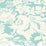 Quadrille Des Gardes Reverse Turquoise Wallpaper Sample 306585W