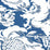 Quadrille Des Gardes Reverse New Navy Wallpaper 306588W