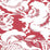 Quadrille Des Gardes Reverse Burgundy Wallpaper Sample 306589W