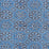 Quadrille Lorenzo All Over Multi Agean Blue Black Fabric Sample 306600F-01