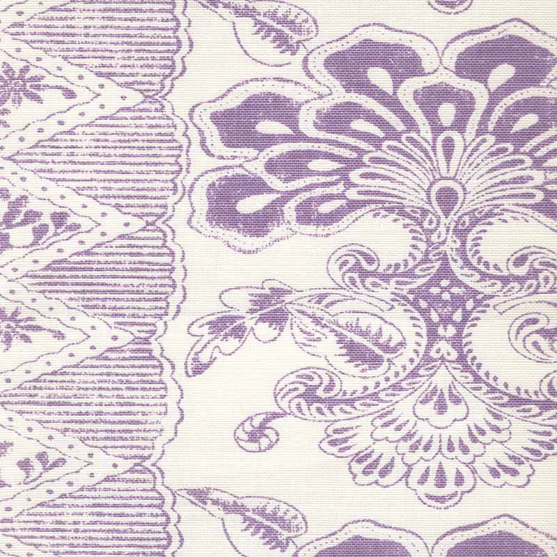 Quadrille Chantilly Stripe Soft Lavender Fabric 306700F-03