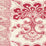 Quadrille Chantilly Stripe Rose Red Fabric 306700F-07