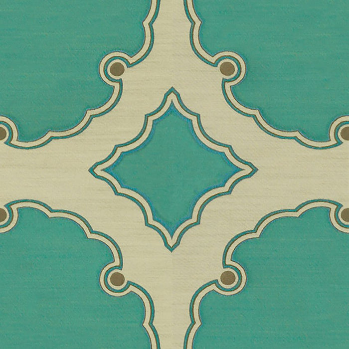 Kravet Couture Interpretation Turquoise Fabric Sample 31272.13.0