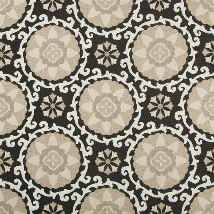 Kravet Design Exotic Suzani Coal Fabric Sample 31969.816.0