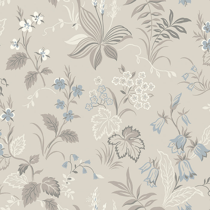 Schumacher Folklore Dove And Blue Wallpaper 3263