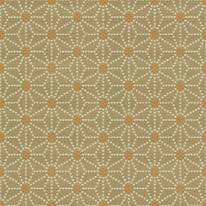 Kravet Contract Japonica Mandarin Dot Fabric Sample 32849.1216.0