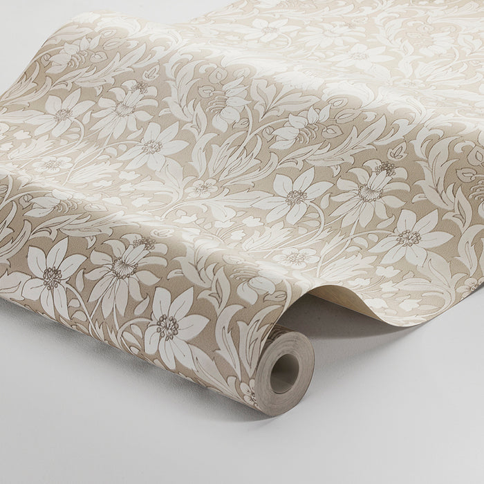 Schumacher Blomsterfrojd Natural Wallpaper 3293