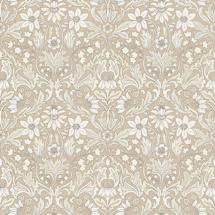 Schumacher Blomsterfrojd Natural Wallpaper 3293