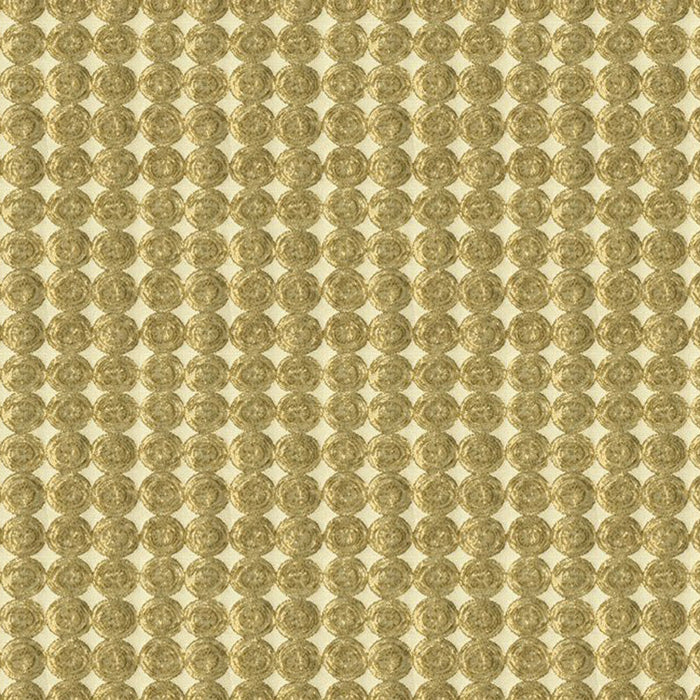 Kravet Couture Rare Coin White Gold Fabric Sample 33557.4.0