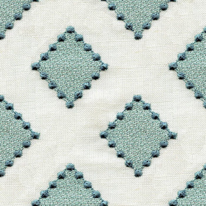 Kravet Basics Diamondots Turquoise Fabric Sample 34267.1516.0