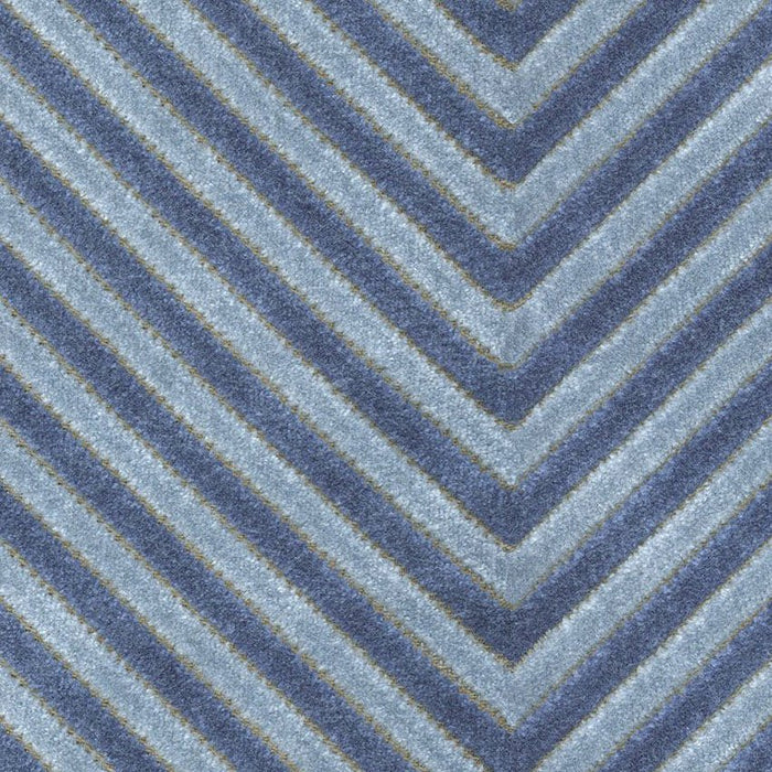 Kravet Basics Zigandzag Indigo Fabric Sample 34272.515.0