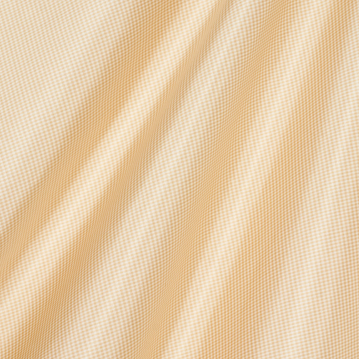 Schumacher Dalton Silk Gingham Sand Fabric Sample 3449004