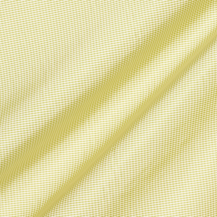 Schumacher Dalton Silk Gingham Chartreuse Fabric Sample 3449006