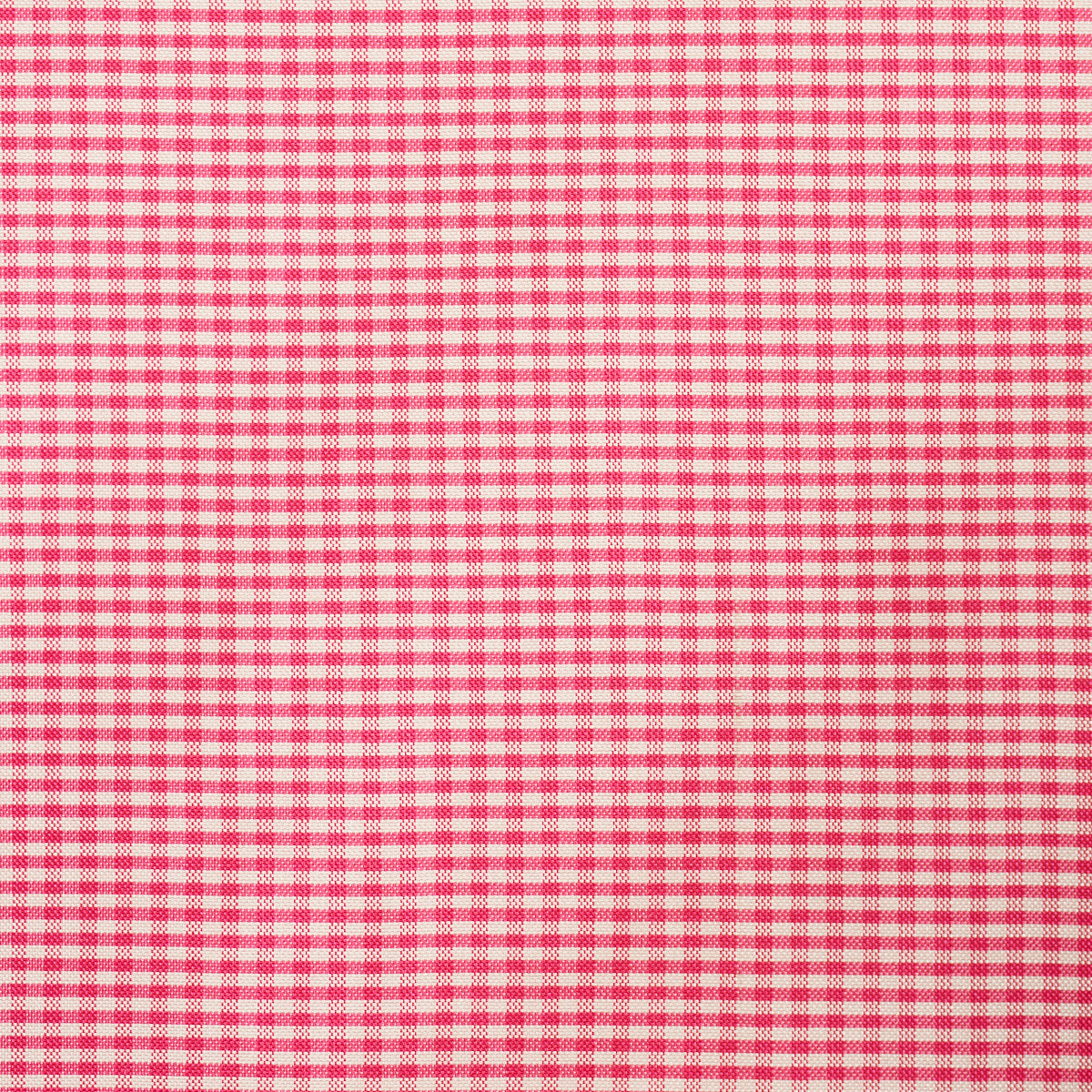 Schumacher Dalton Silk Gingham Cerise Fabric 3449009