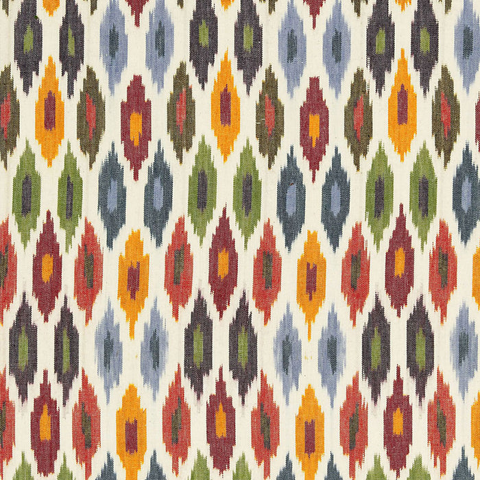 Schumacher Sunara Ikat Spice Fabric Sample 3471001