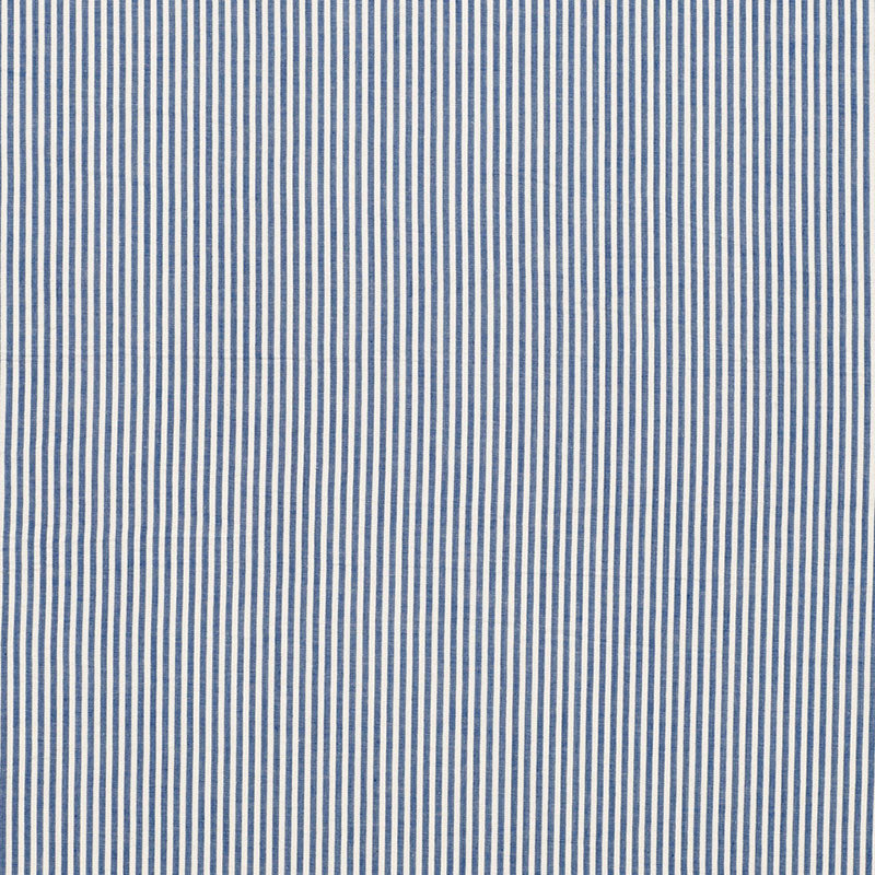 Schumacher Bailey Seersucker Blue Fabric 3474000