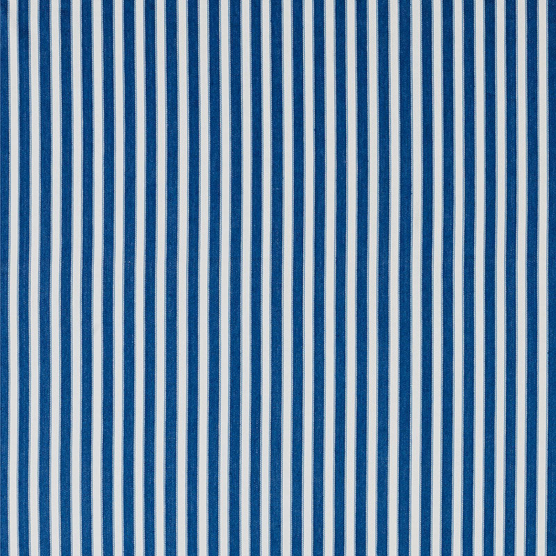 Schumacher Antique Ticking Stripe Indigo Fabric 3475007