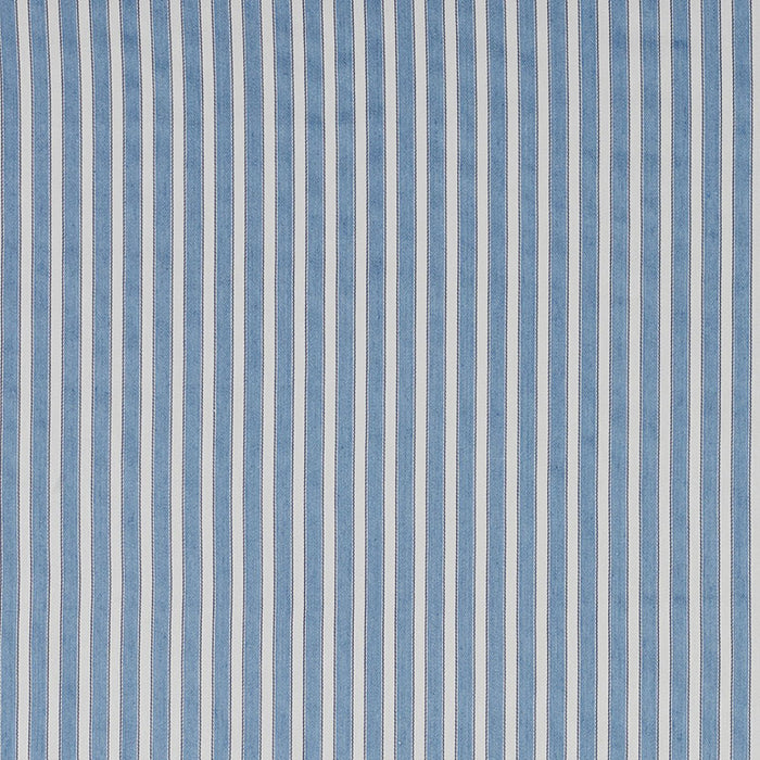 Schumacher Antique Ticking Stripe Bleu Fabric Sample 3475008