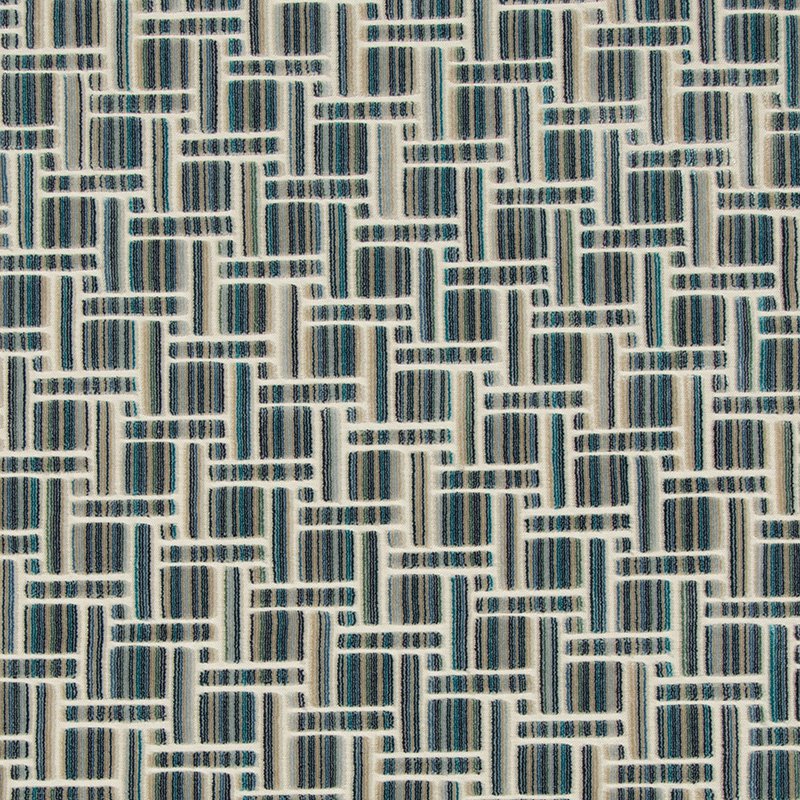 Kravet Couture Inside Tracks Peacock Fabric Sample 34792.15.0