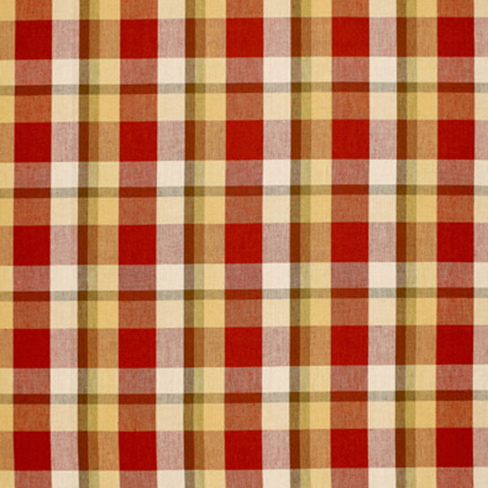 Schumacher Augusta Linen Plaid Orchard Fabric 3484000