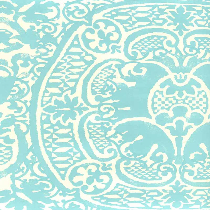 Quadrille Veneto Venice Blue Wallpaper Sample 352000W-05OWP