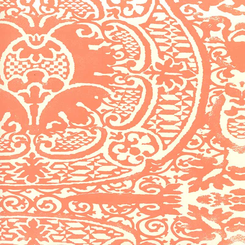 Quadrille Veneto Terracotta Wallpaper 352000W-12OWP