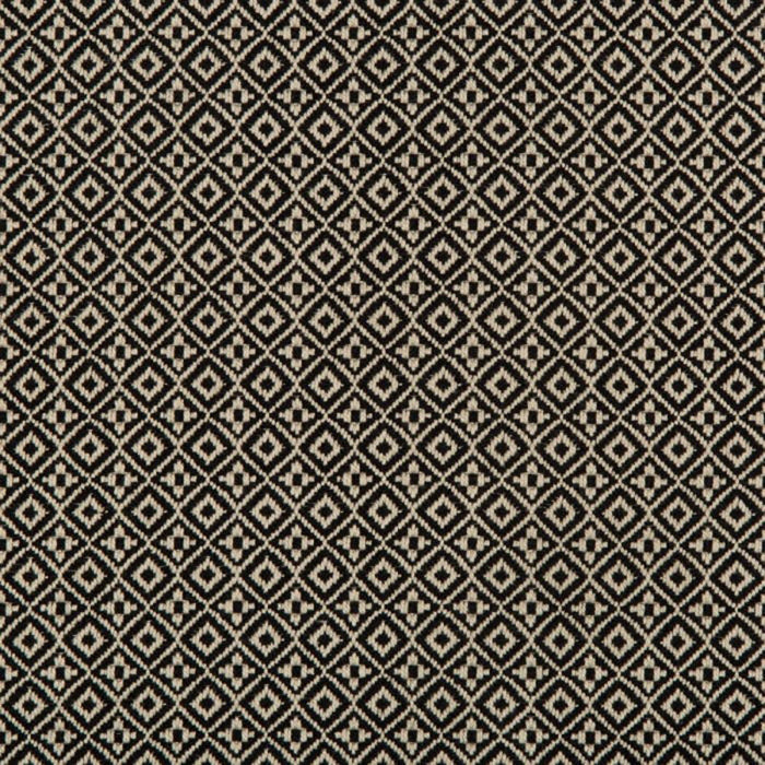 Kravet Design Attribute Grid Nero Fabric Sample 35403.816.0