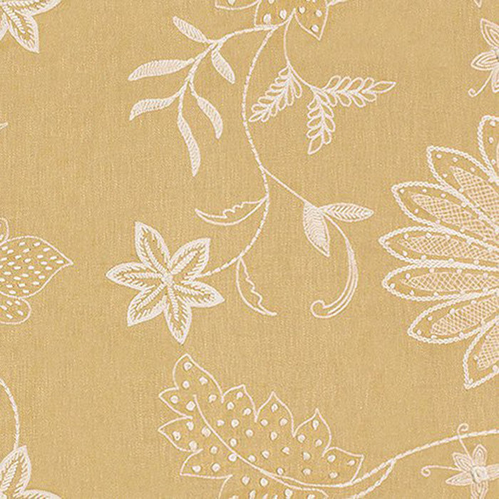 Kravet Couture Hand Embroidery Saffron Fabric Sample 3574.4.0