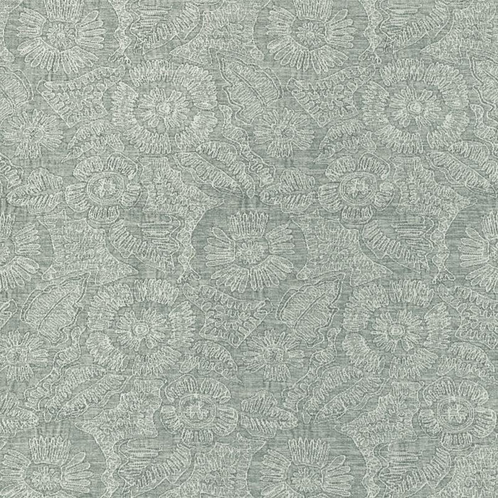 Kravet Couture Chenille Bloom Seaglass Fabric Sample 36889.135.0