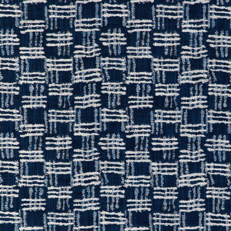 Kravet Couture Cross Waves Marine Fabric Sample 36928.51.0