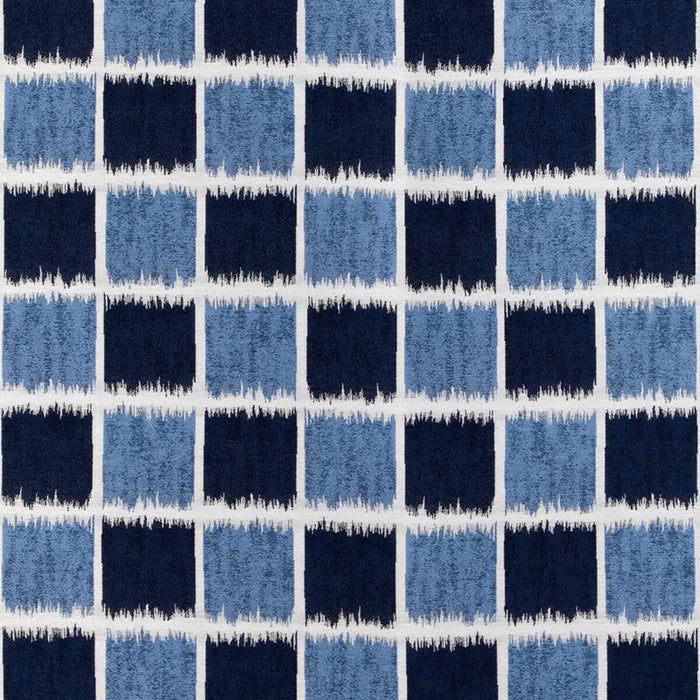 Kravet Couture Ikat Squares Marine Fabric 36936.5.0