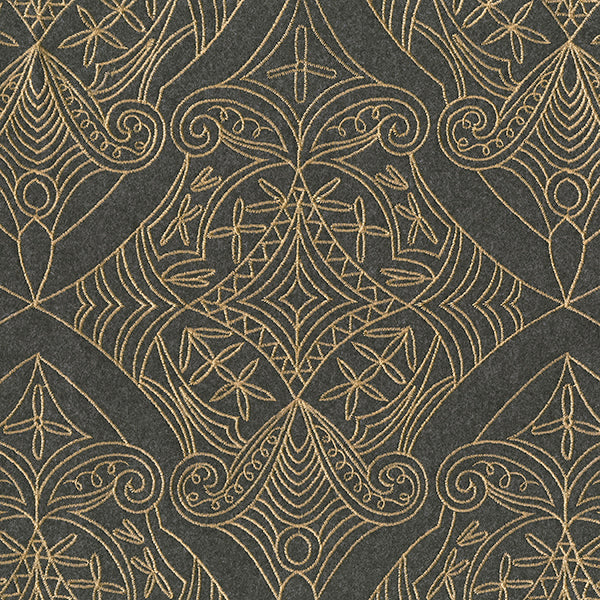 Brentano Coronation Whiskey Black Fabric Sample 3811-05