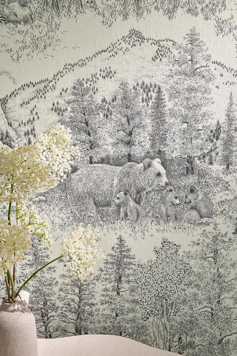 Pierre Frey Caribou Sapin Wallpaper Sample FP949002