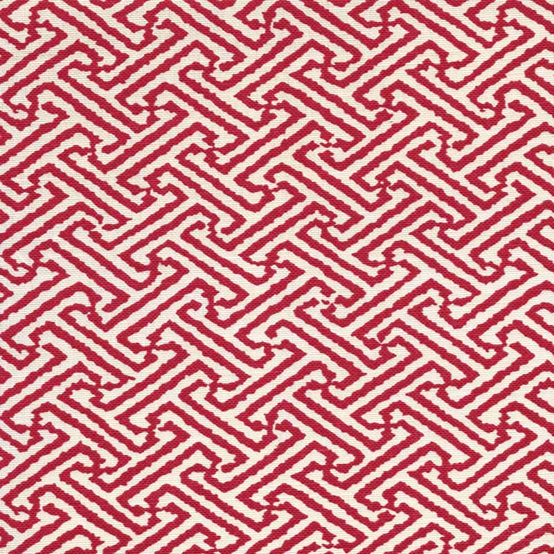 China Seas Java Java Dark Red Fabric 4010-21