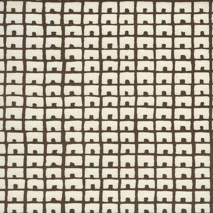 China Seas Fez Background Brown Fabric Sample 4040-01LC