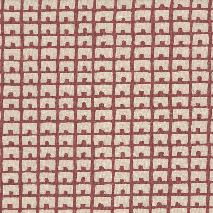 China Seas Fez Background Rust Fabric Sample 4040-04