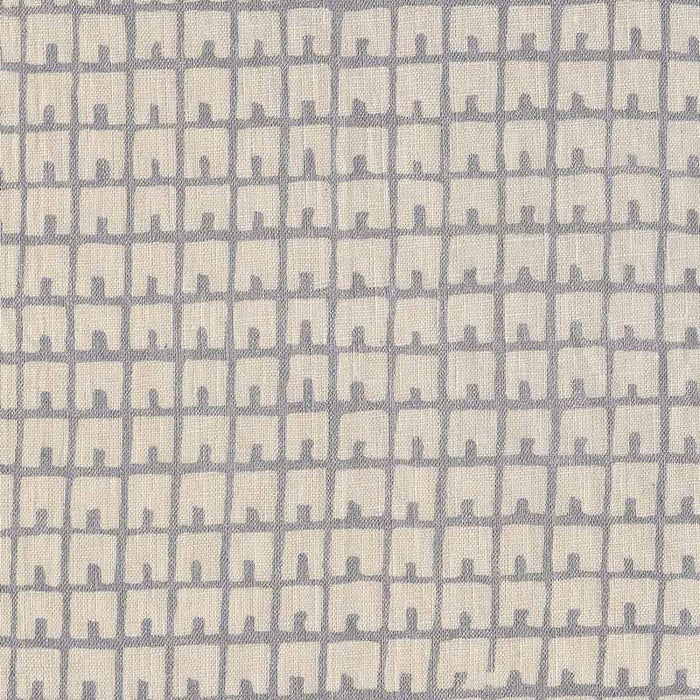 China Seas Fez Background Silver Metallic Fabric Sample 4040-06