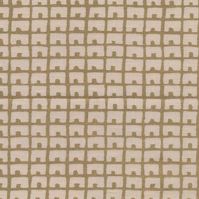 China Seas Fez Background Gold Metallic Fabric 4040-07