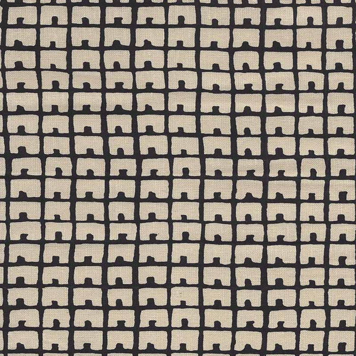 China Seas Fez Background Black Fabric Sample 4040-10