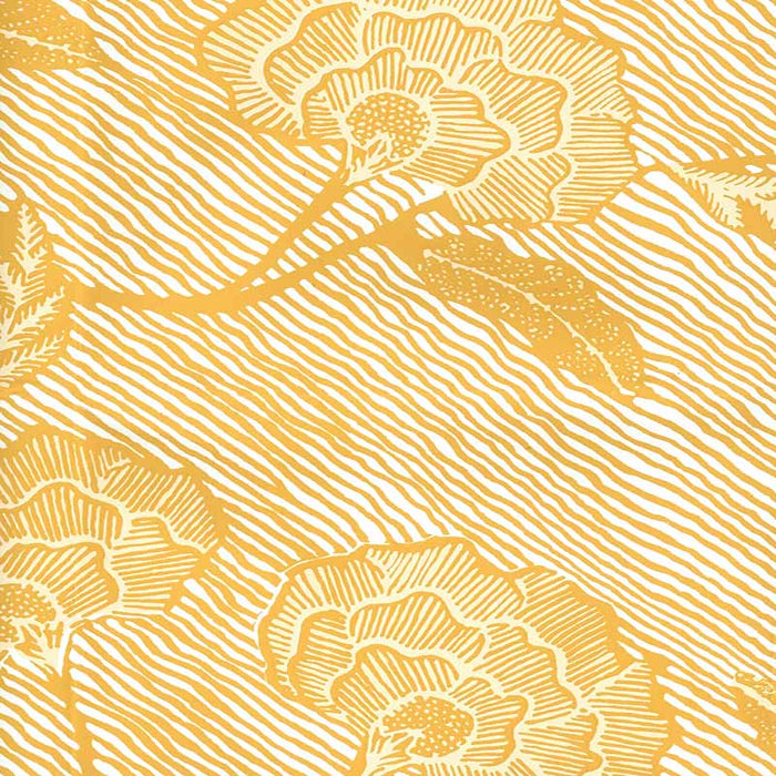 China Seas Flores Ii Inca Gold Cream Wallpaper Sample 4060M-06WP