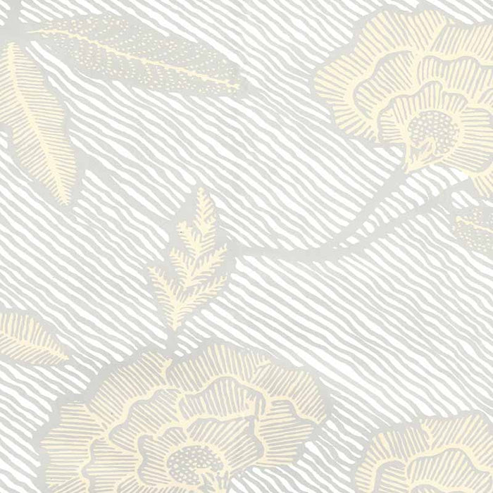 China Seas Flores Ii Gray Cream Wallpaper 4060M-10WP