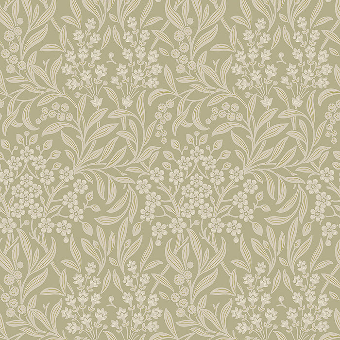 Schumacher Kryddhyllan Sage Wallpaper 4184