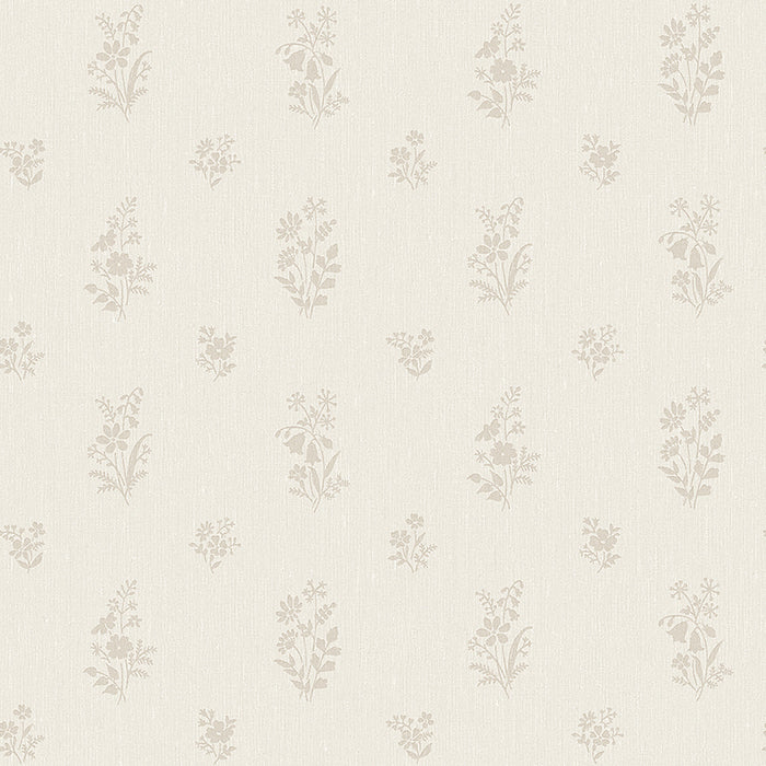 Schumacher Petit Fleurs Natural Wallpaper 4265