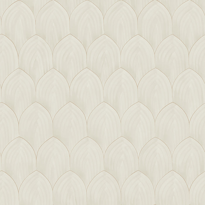 Schumacher Golden Arches Stone And Gold Wallpaper 4274