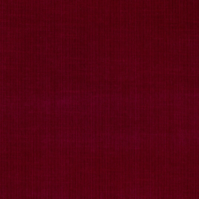 Schumacher Antique Strie Velvet Red Fabric 43049