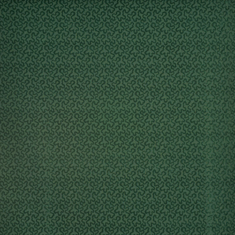 Schumacher Vermicelli Velvet Emerald Fabric Sample 43278