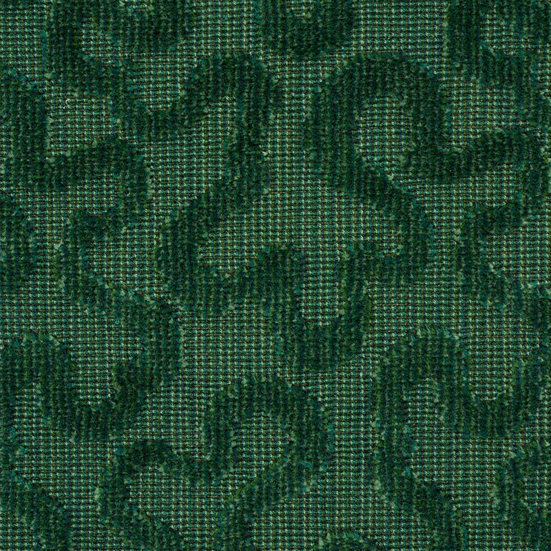 Schumacher Vermicelli Velvet Emerald Fabric Sample 43278